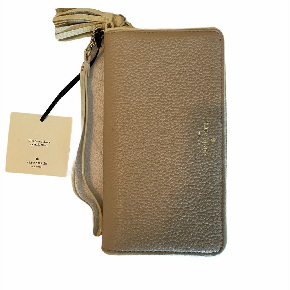 Kate Spade Beige Full Size Wallet NWT